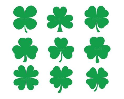 Shamrock Svg Files For Silhouette Files For Cricut Svg Dxf Eps Png