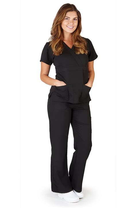 Ultrasoft Scrubs Ultrasoft Premium Mock Wrap Medical Nursing Scrubs