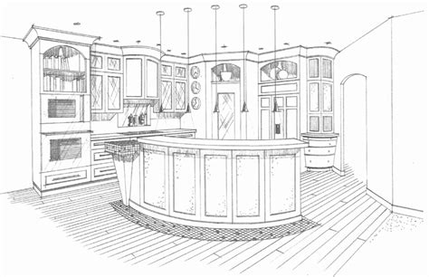 Small Kitchen Cabinets 3d Drawing Home Design And Decor