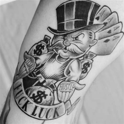 Revolver tattoo gangster tattoos sketch tattoo design tattoo designs mr cartoon tattoo prison drawings scooby doo tattoo basic tattoos prison art. Clean tattoo of our "Monopoly Hustle" design. Thank you ...