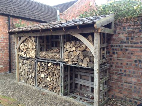The Log Store Is Made Out Of Old Scaffolding Broadsold Slate Pallets