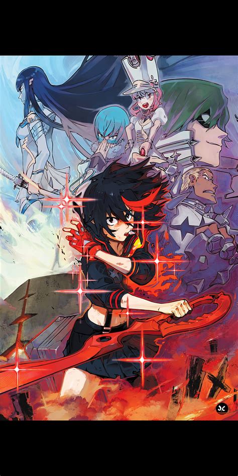 Kill La Kill Guts And Ryuko Matoi Satsuki Ryuko Guts Kill La Kill HD Wallpaper Peakpx