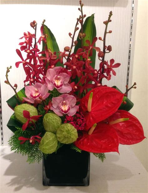 Chinese New Year Cny2016 Flower Arrangement Tropical Flower