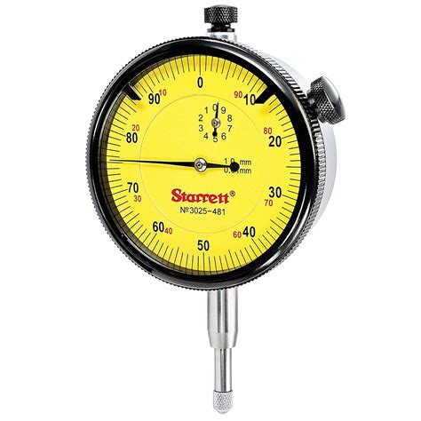 Starrett 3025 481 Dial Indicator Range 10mm Dial Reading 0 100 Dial