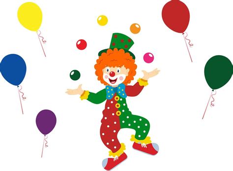 Cartoon Happy Clown Vector Illustration Of Clipart Clown 4642030