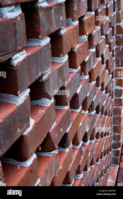 Open Brickwork Wall Stock Photo Alamy