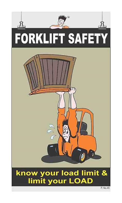Posterkart Forklift Safety Poster Forklift Safety 66 Cm X 36 Cm X 1