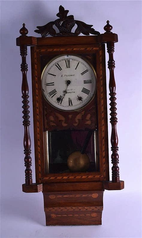 Sold Price A 19th Century English Walnut Regulator Wall Clock Signed E Penrose Bond S July 4