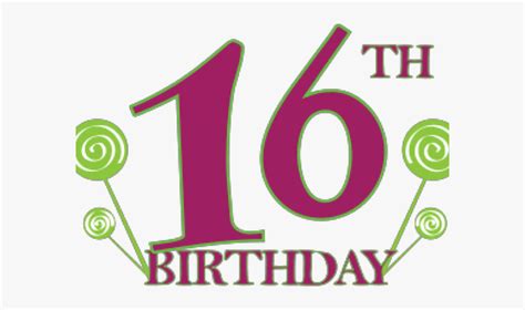 Sweet 16 Cliparts 16th Birthday Clip Art Free Transparent Clipart