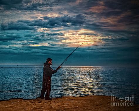 Lake Fishing At Dusk Photograph By Nick Zelinsky Jr