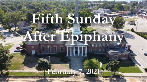 February 7 2021 5th Sunday After Epiphany Youtube