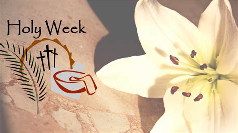 Holy Week Schedule St Michael Catholic Church