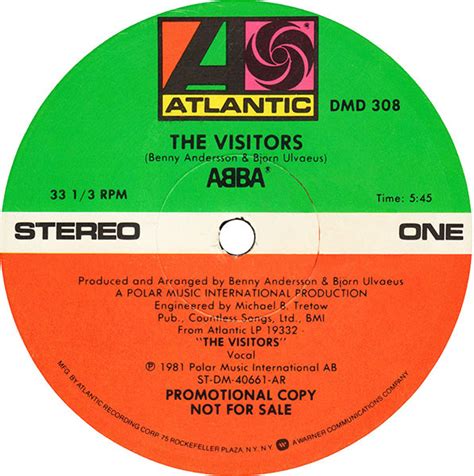 Abba The Visitors 1981 Vinyl Discogs