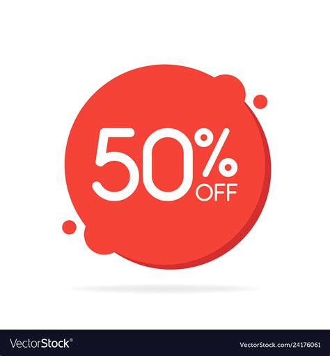 Special Offer Sale Red Round Circle Tag Discount Vector Image