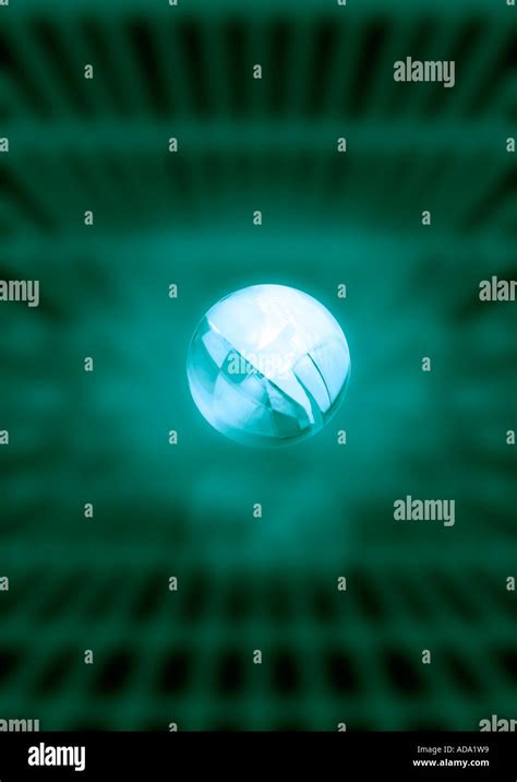 Glowing Blue Sphere Stock Photo Alamy
