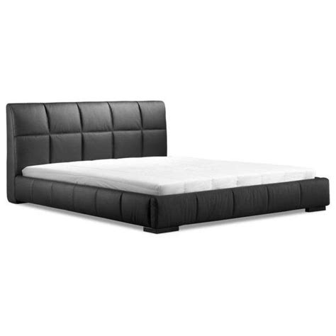 Annie Black Leather Bed Transitional Platform Beds By Rustic Edge