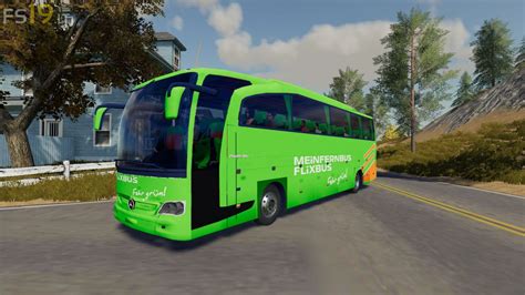 Mercedes Travego Flexi Bus V 20 Fs19 Mods Farming Simulator 19 Mods