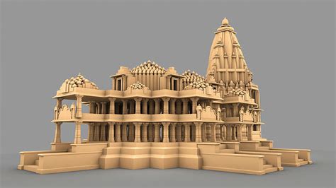 Somnath Temple 3d Model 3d Printable Cgtrader