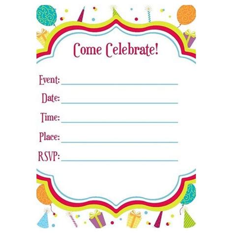 Download, print or send online for free. Pin by NikklaDesigns on Printable Invitation Template's | Party invite template, Baby shower ...