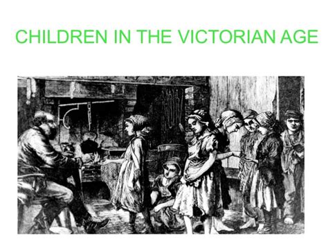 Children In Victorian Age