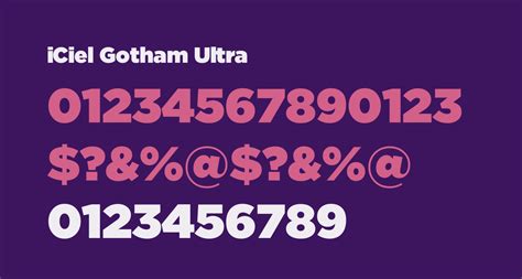 Iciel Gotham Ultra Free Font What Font Is