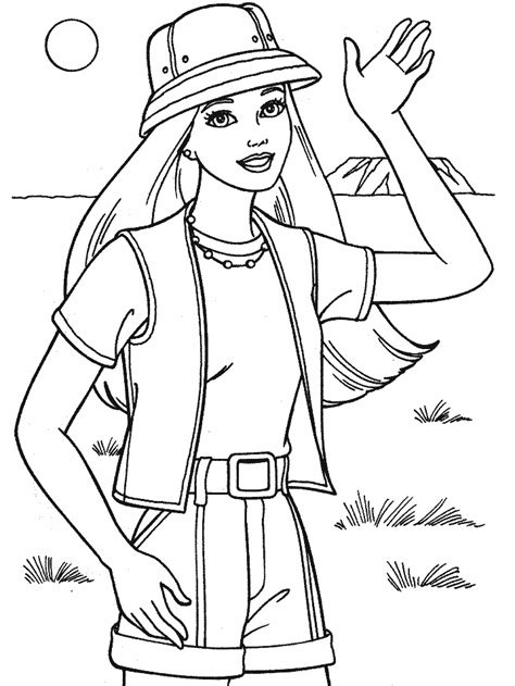 Get your summer on with our coloring pages. Free Coloring Pages: Barbie Coloring Pages