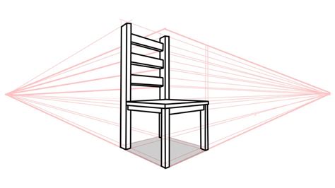 Como Desenhar Uma Cadeira Em Perspectiva 2 Pontos De Fuga YouTube