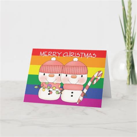 lesbian christmas cards zazzle uk