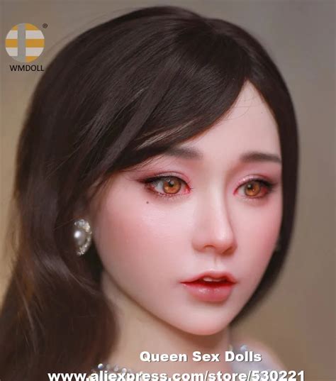 Wmdoll Top Quality Implanted Hair Eyebrow Real Silicone Sex Doll Head