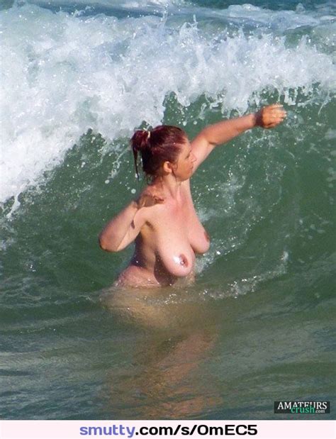 Nude Nudebeach Toplessbeach Beach Ocean Wet Tanlines Curvy