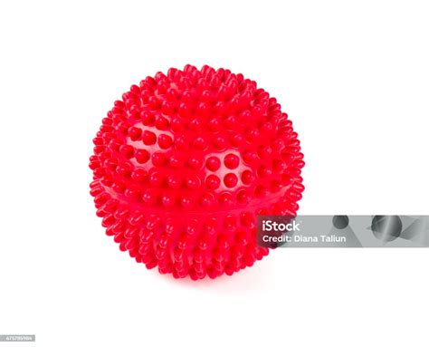 Red Spiky Ball Stock Photo Download Image Now Bouncing Circle