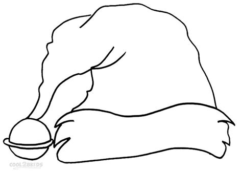 Dibujos de Sombrero de Santa para colorear - Páginas para imprimir gratis