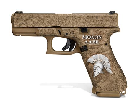 Molon Labe Decal Grip For Glock 19x Showgun Decal Grips