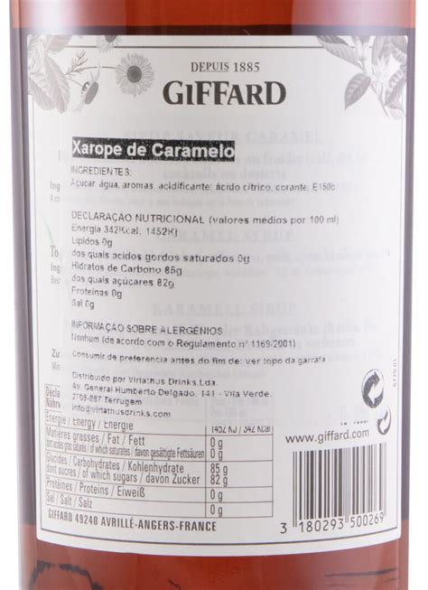 Xarope Caramel Giffard L
