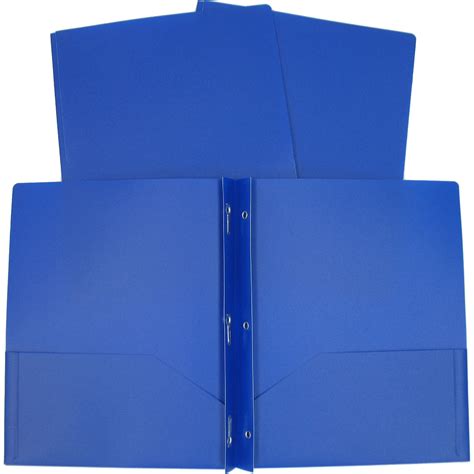 3 Prong Poly Folder Available In Multiple Colors