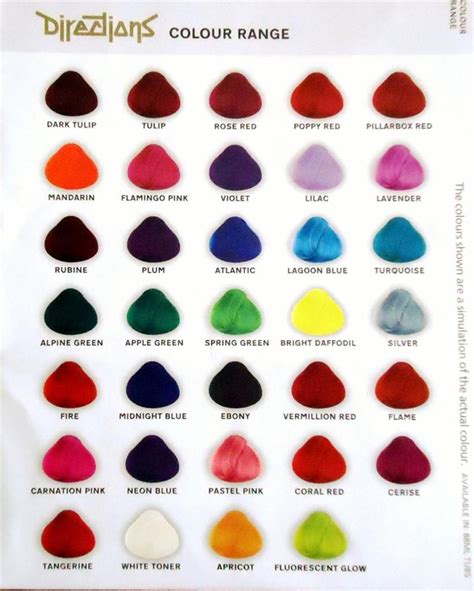 Directions Semi Permanent Hair Dye In 34 Intense Colours By La Riche