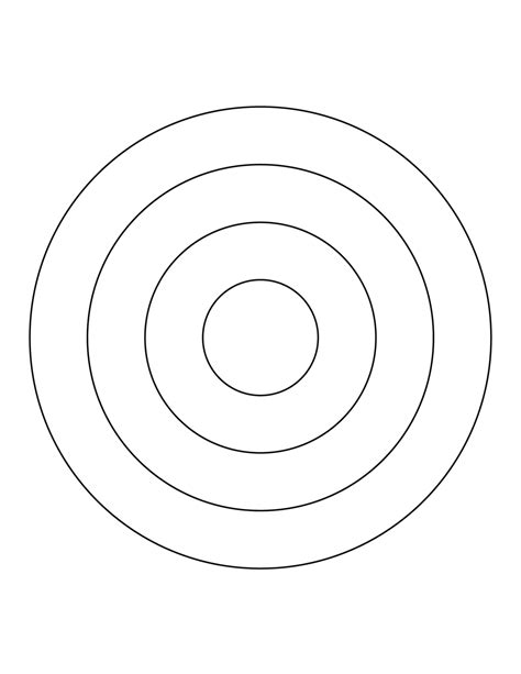 4 Concentric Circles Clipart Etc