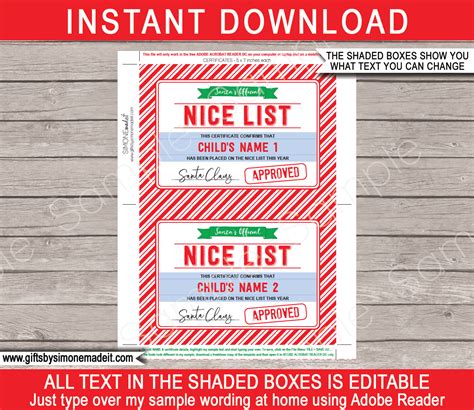 Preparing to manage human resources. Santa's Nice List Certificate Template | Approved by Santa Claus