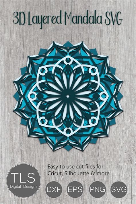 Download Layered Crescent Moon Mandala Svg Project - Layered SVG ...