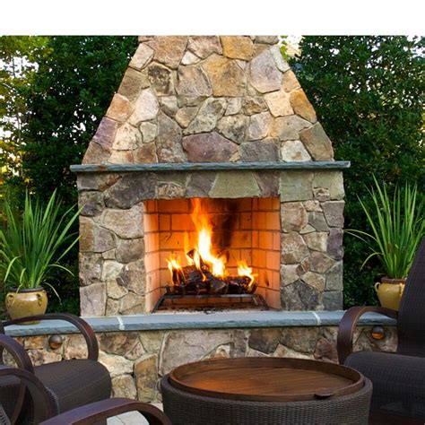 Standard Series All Fuel Outdoor Wood Burning Fireplace Outdoor