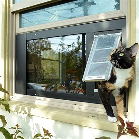 Best Window Mounted Cat Door Ideas Spiffy Pet Products