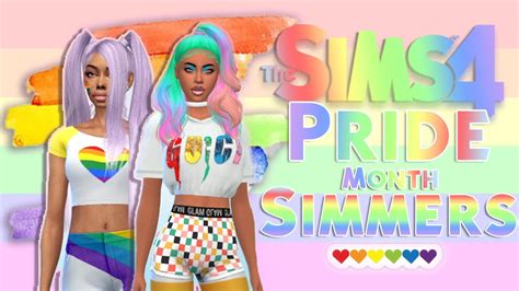 The Sims Lgbtq Pride Month Cas Youtube