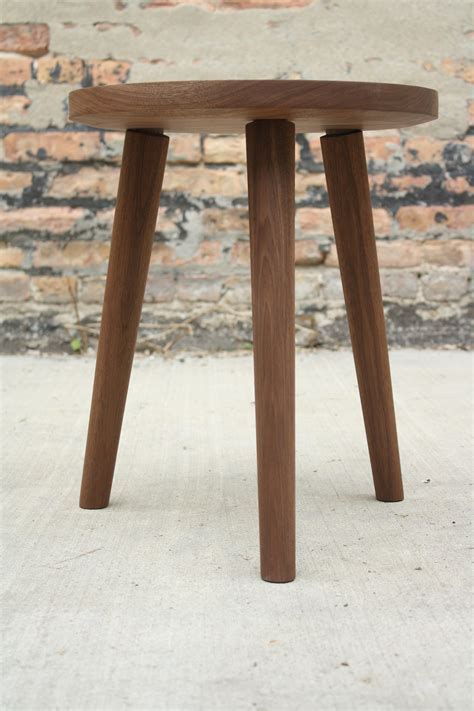 Bare A Handmade Wood Side Table With Inset Merino Felt By Laylo For