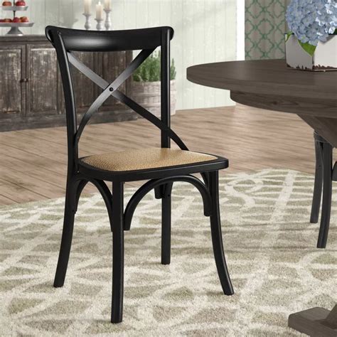 Comfortable, eye catching, durable and american made. Gayla Solid Wood Cross Back Side Dining Chair | Solid wood ...