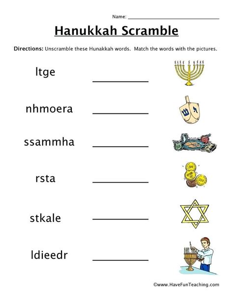 unscramble words worksheets  briefencounters