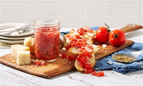 Impress Your Friends With Ball S Tomato Bruschetta In A Jar The Fresh Taste Of Ripe Tomatoes