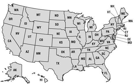 Here's a free printable states and capitals list. United States Map, State Abbreviations, And A List Of US ...