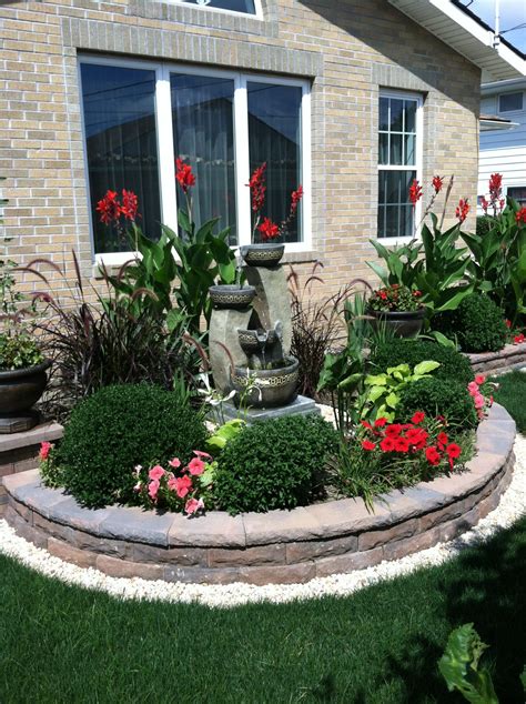 Landscaping Ideas Against House Front Yard Garden Design Small Front