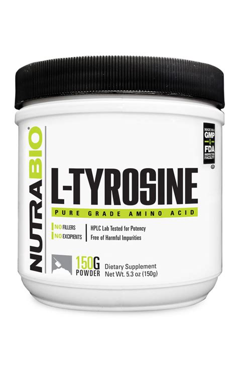 It has been supplemented safely at a dose of 68 mg per pound (150 mg per kg) of body weight per day for. Tyrosine Powder (150 grams) - XN Supplements