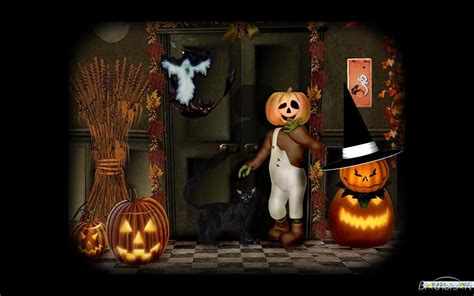 Download Artsy Halloween Scenes Screensaver By Sarahb Free